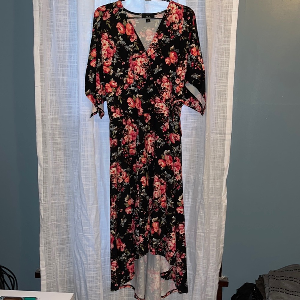 AGB XL Mock Wrap Dress